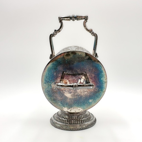 Antique Thomas Otley and Sons Silver Plated Sugar Scuttle Sheffield England - Picture 10 of 13